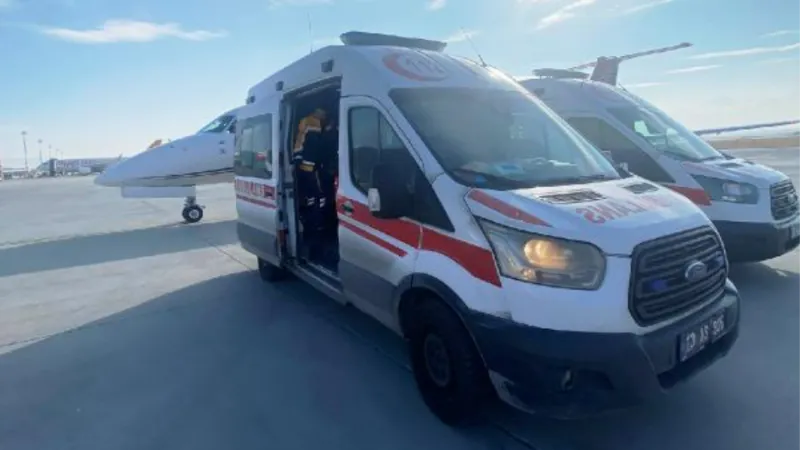 Ambulans uçak, kalp yetmezliği olan Berivan için havalandı