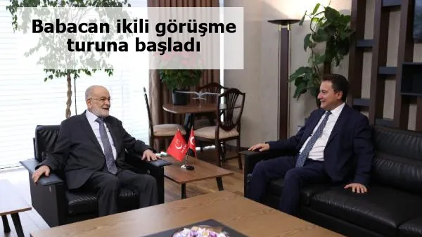 Babacan ikili görüşme turuna başladı