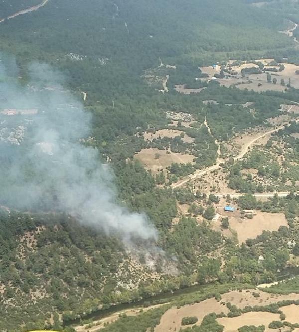 Balıkesir'deki çifte orman yangını söndürüldü