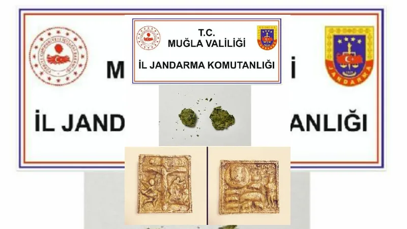 Muğla'da Helenistik döneme ait altın tablet ele geçirildi: 3 gözaltı