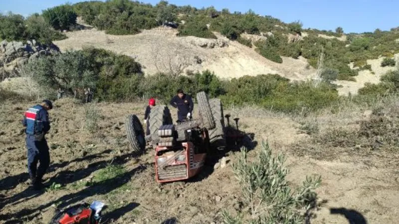 Osmaniye'de devrilen traktörünün altında can verdi