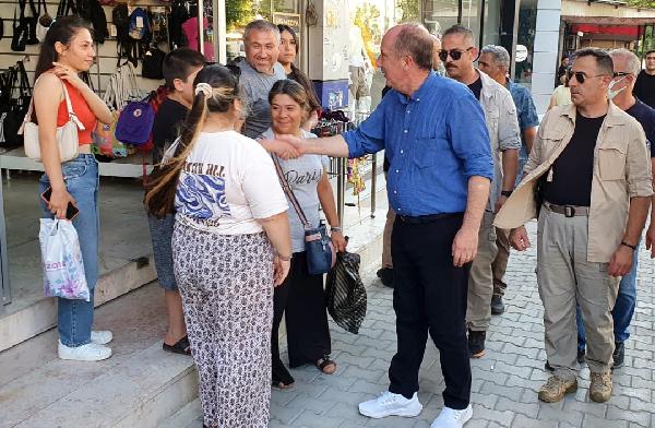 Muharrem İnce, Mersin'de esnafı ziyaret etti