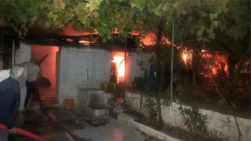 Muğla'da ahır yangını; 3 küçükbaş öldü