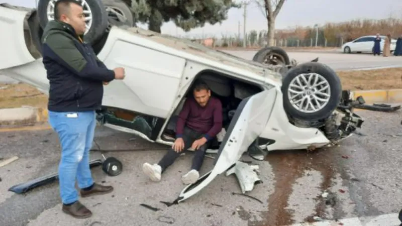 Aksaray'da zincirleme kaza: 1'i bebek 5 yaralı