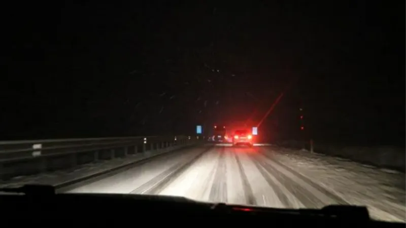 Zonguldak'ta gece kar yağışı etkili oldu