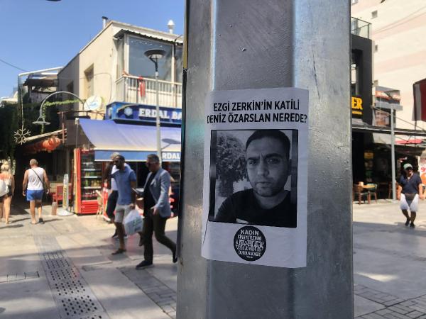 Ezgi'nin cinayet şüphelisinin bulunması için ilan bastırıp, sokaklara astılar