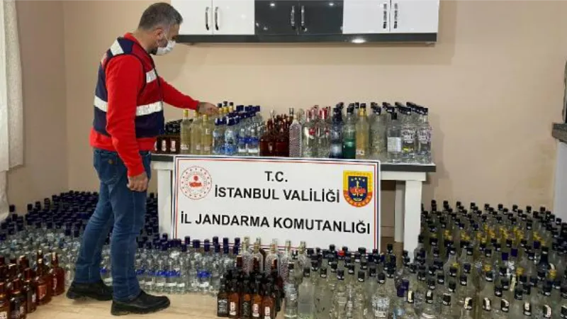 Silivri'de yılbaşı öncesi sahte içki operasyonu