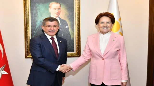 Akşener ve Davutoğlu bir araya geldi