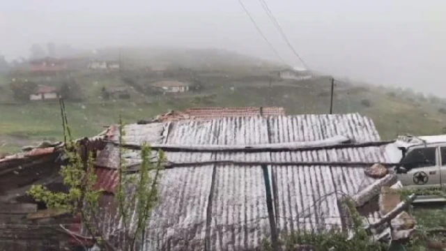 Amasya’nın yüksekleri karla beyaza büründü