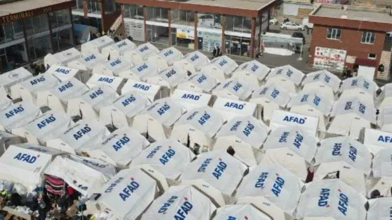 Gaziantep'te 80 bin kişilik çadır ve konteyner kentler