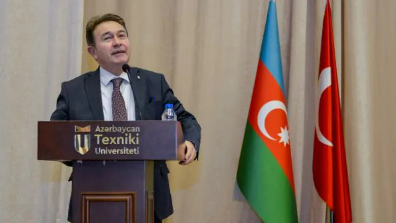 TEDÜ Rektörü Prof. Dr. Sabuncuoğlu, Azerbaycan’da 52 üniversite rektörüne konferans verdi