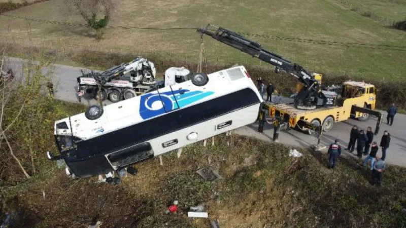 Bartın'da 40 kişinin yaralandığı otobüs kazasında şoför tutuklandı