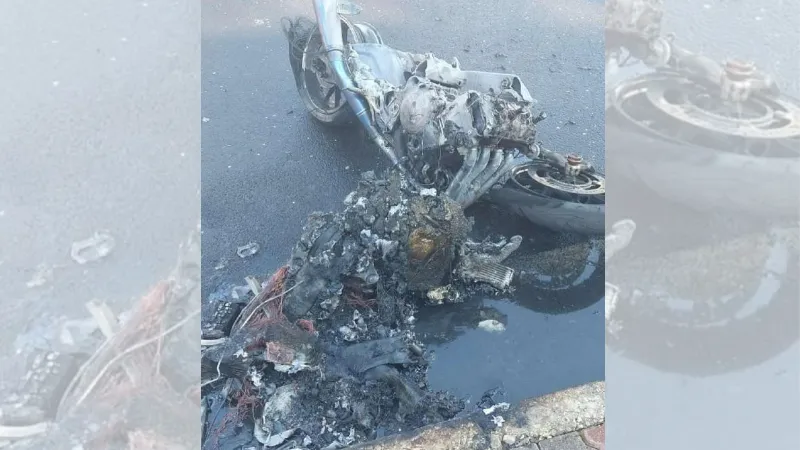 Devrilen motosikletin sürücüsü öldü