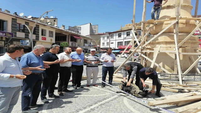 Bayburt’ta Saat Kulesinin restorasyon çalışması başladı