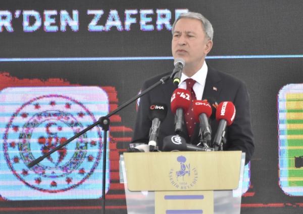 Bakan Akar: Bir asır önce 'var olma' mücadelesi verirken, bugün dünyada söz sahibi durumdayız