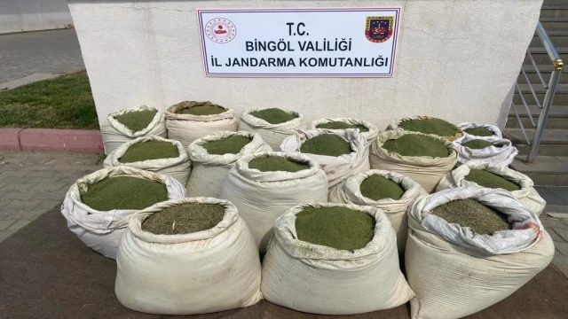 Bingöl’de 407 kilo esrar ele geçirildi