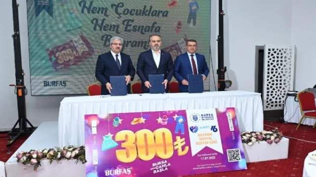 Bursa’da destek çekleri ile 20 bin çocuk bayramlıklarına kavuşacak