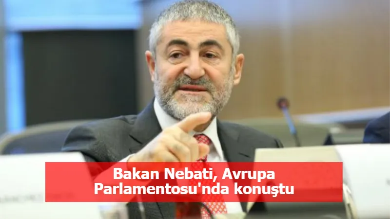 Bakan Nebati, Avrupa Parlamentosu'nda konuştu