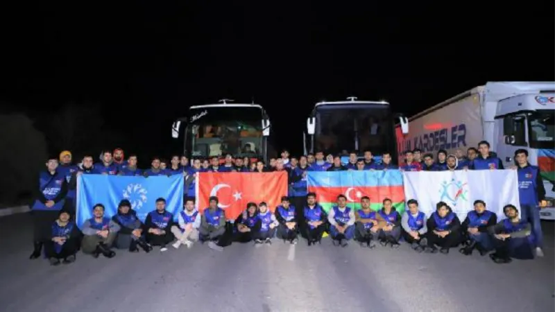747 kurtarıcıyla sahada bulunan Azerbaycan’dan yeni ekip