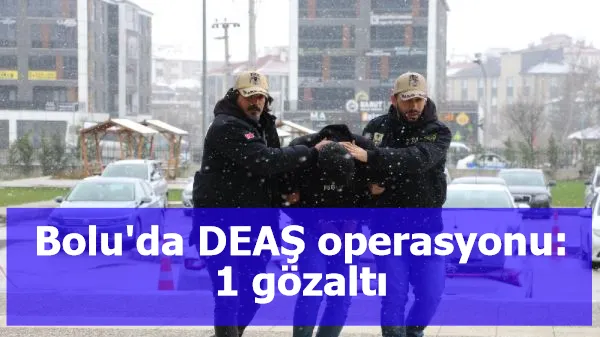 Bolu'da DEAŞ operasyonu: 1 gözaltı