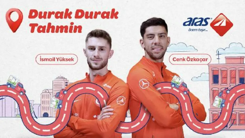 Aras Kargo, milli futbolcuları 'Durak Durak Tahmin Yarışması'nda buluşturdu