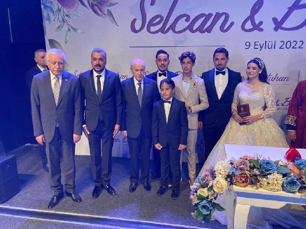 MHP Genel Başkanı Devlet Bahçeli'nin nikah şahidi düğüne yoğun katılım