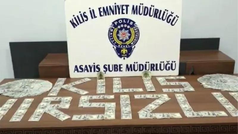 Kilis'te otomobilden döviz çalan şüpheli tutuklandı