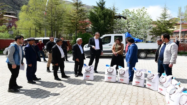 Çatak’ta çiftçilere yüzde 75 hibeli tohum dağıtımı