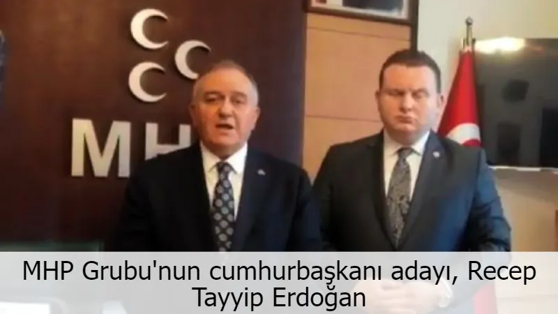 MHP Grubu'nun cumhurbaşkanı adayı, Recep Tayyip Erdoğan