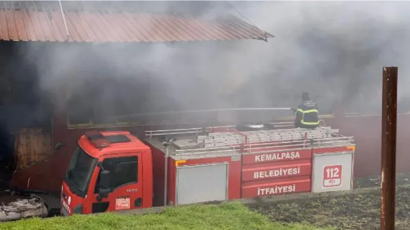 Çay fabrikasında çıkan yangın kontrol altına alındı