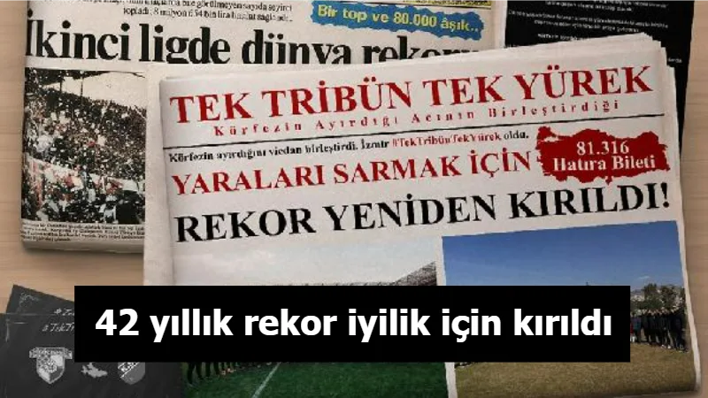 42 yıllık rekor iyilik için kırıldı