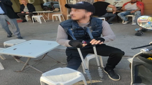 Cezaevinden izinli çıkan şahıs dilencilik yaparken yakalandı
