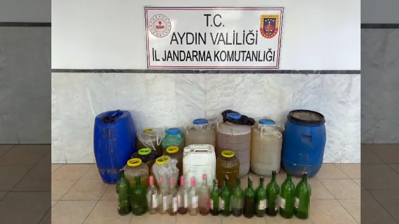 Aydın'da 300 litre sahte şarap ele geçirildi