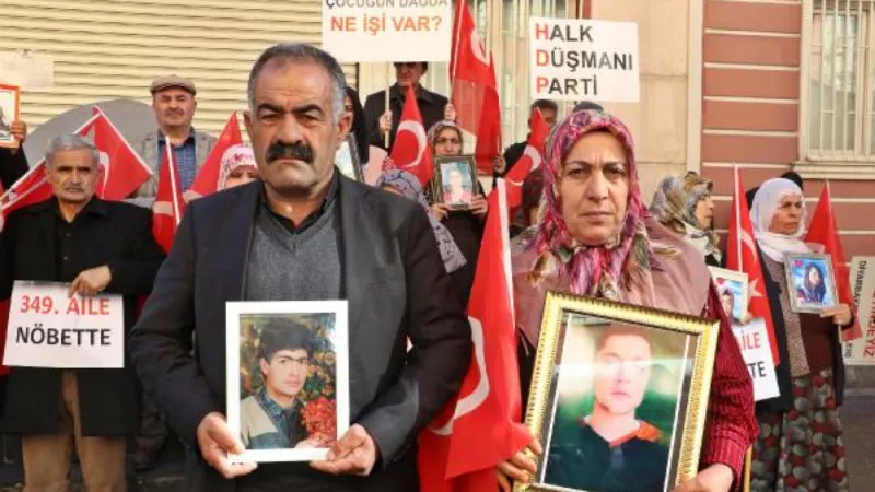 Diyarbakır'daki evlat nöbetinde aile sayısı 349 oldu