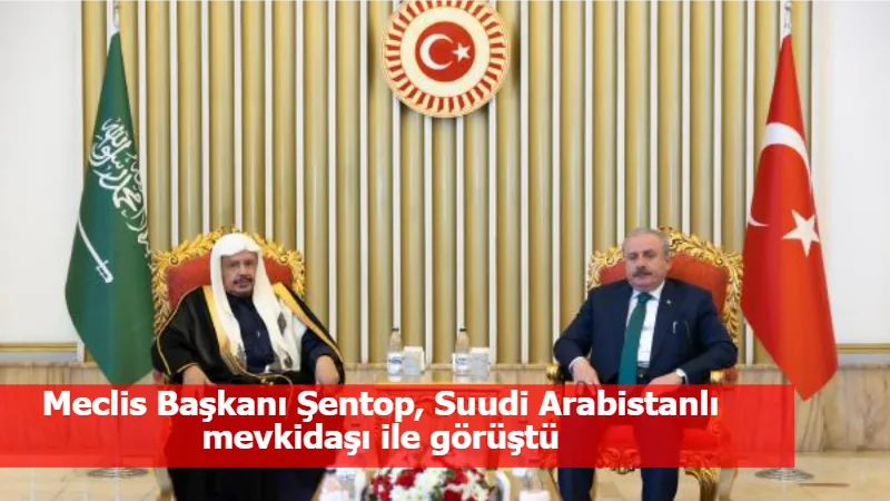 Meclis Başkanı Şentop, Suudi Arabistanlı mevkidaşı ile görüştü