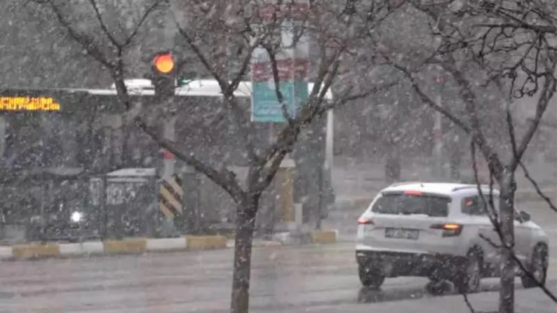 Elazığ'da kar yağışı etkili oldu