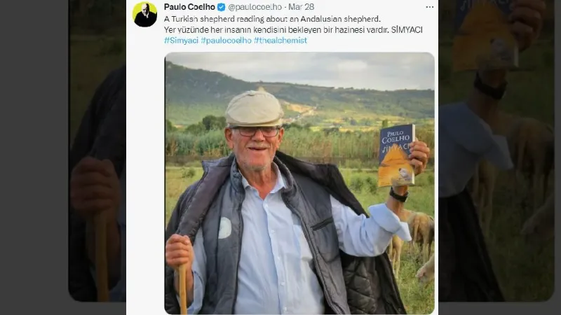 Dünyaca ünlü yazar Paulo Coelho'dan Türk çoban paylaşımı