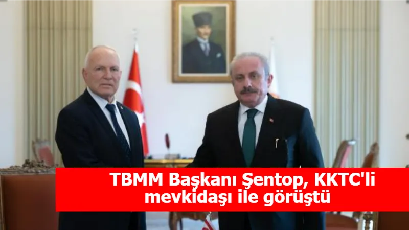 TBMM Başkanı Şentop, KKTC'li mevkidaşı ile görüştü  