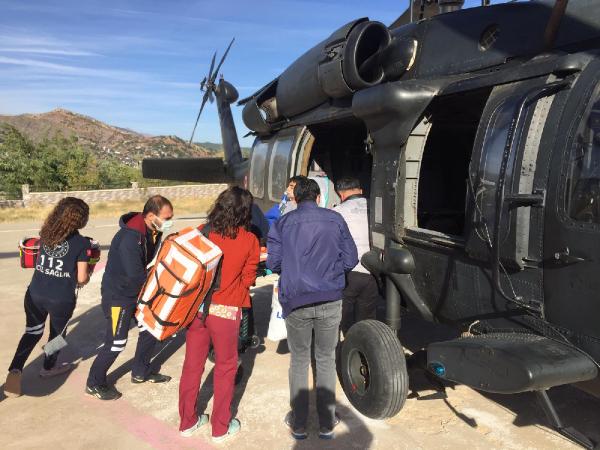 Askeri helikopter 9 yaşındaki astım hastası Ali için havalandı