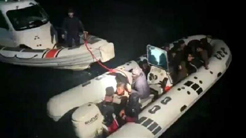 Bodrum'da 13 kaçak göçmen yakalandı