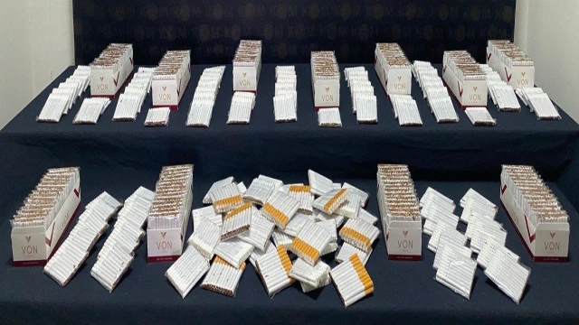Denizli’de binlerce kaçak sigara ele geçirildi