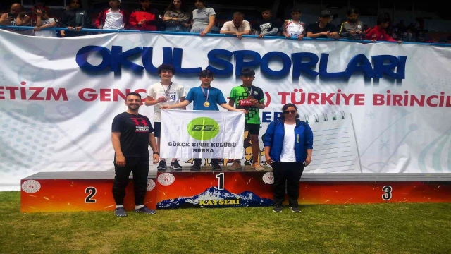 Denizli’nin 14 yaşındaki başarılı atleti, Türkiye şampiyonasından dereceyle döndü