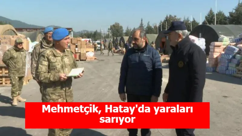 Mehmetçik, Hatay'da yaraları sarıyor