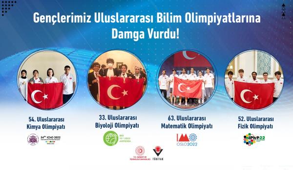 TÜBİTAK'ın yetiştirdiği gençler, bilim olimpiyatlarından madalyalarla döndü