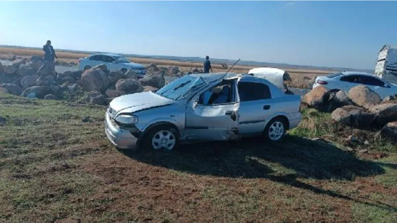 Şanlıurfa'da otomobil devrildi: 1 ölü, 1'i bebek ve 3'ü çocuk 5 yaralı