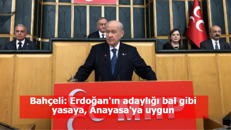 Bahçeli: Erdoğan'ın adaylığı bal gibi yasaya, Anayasa'ya uygun