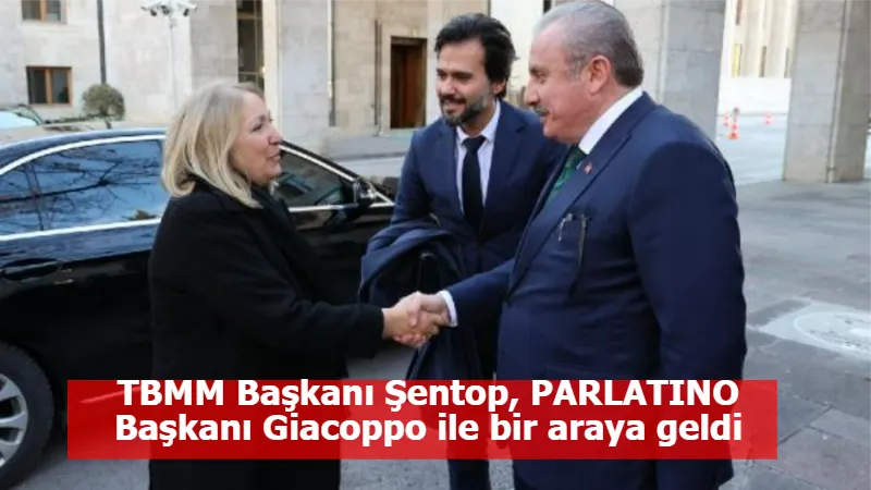 TBMM Başkanı Şentop, PARLATINO Başkanı Giacoppo ile bir araya geldi