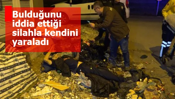 Bursa'da bir garip olay! Bulduğunu iddia ettiği silahla kendini yaraladı