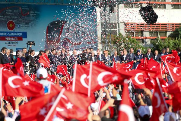 Cumhurbaşkanı Erdoğan Pendik-Sabiha Gökçen Metro Hattı'nın açılışına katıldı