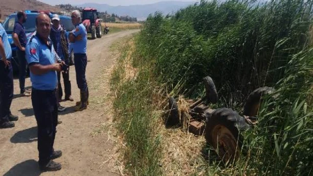 Gaziantep’te devrilen traktörün sürücüsü öldü, eşi yaralı